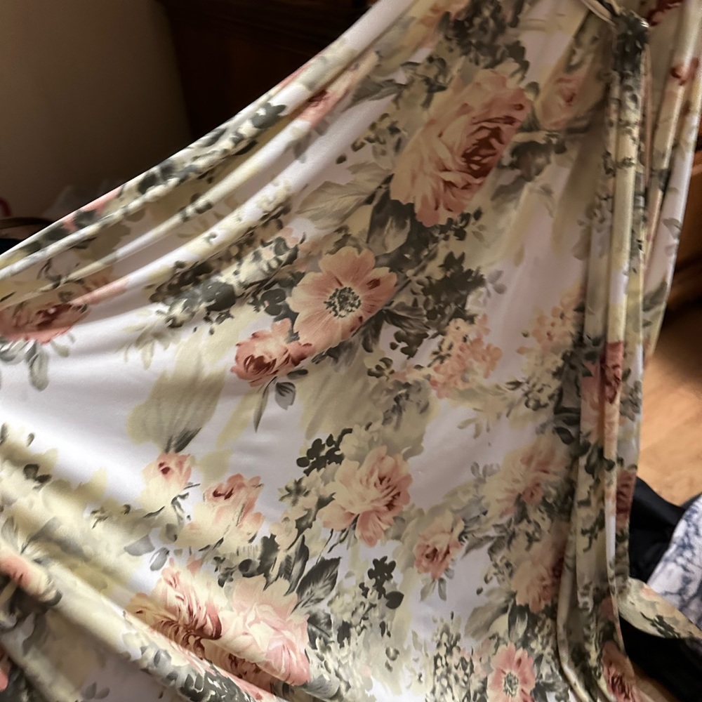 Beautiful long flower dress (can be for worn for  maternity or not pregnant)